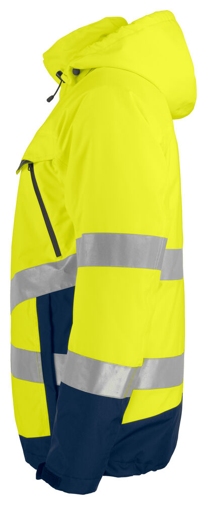 6441 GEFÜTTERTER WIND- UND WASSERDICHTER WARNSCHUTZ PARKA EN ISO 20471 KLASSE 3 / EN ISO 343