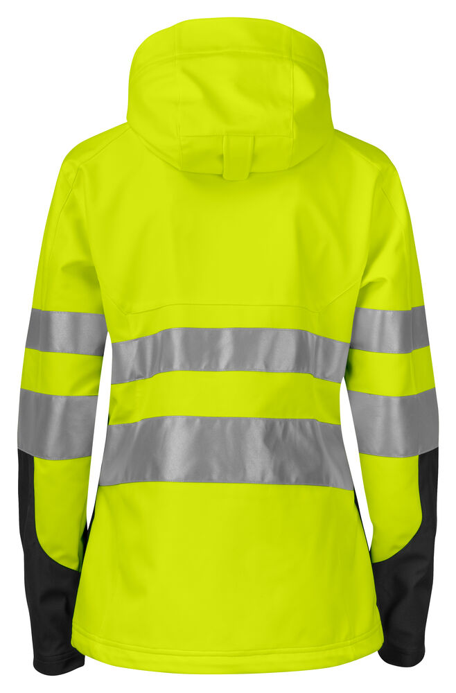6423 FUNKTIONELLE SOFTSHELL DAMENJACKE EN ISO 20471 KLASSE 3 /2