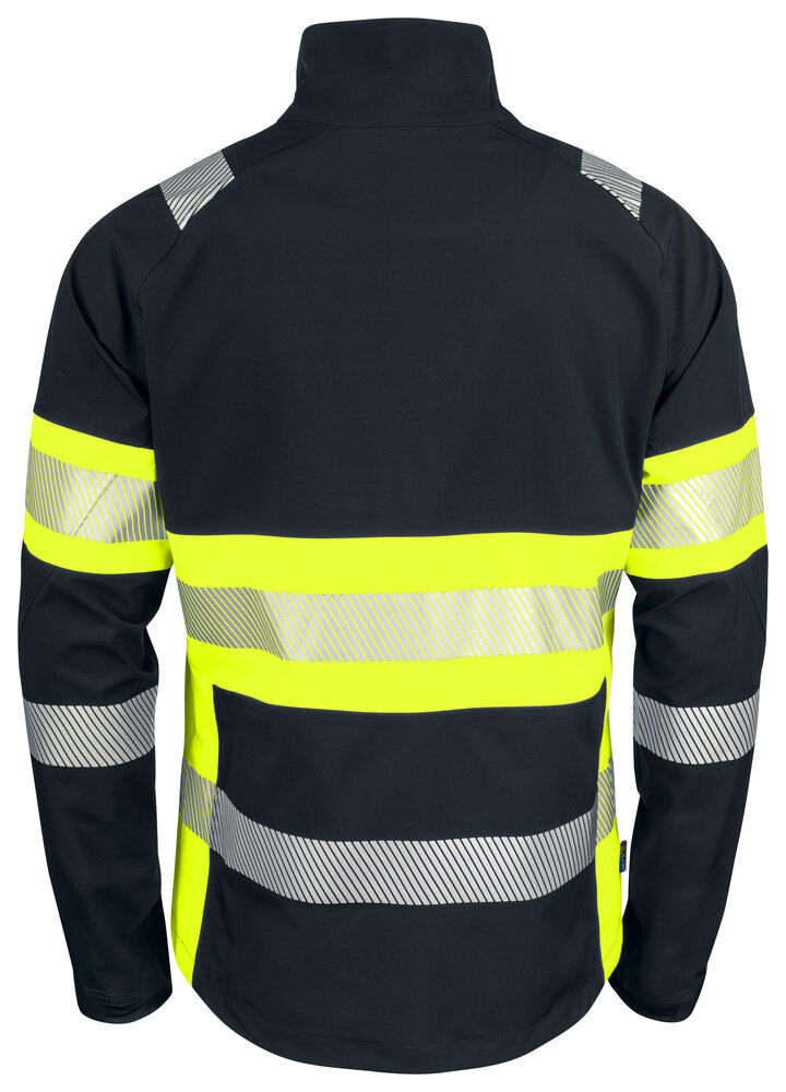 6442 WIND- UND WASSERDICHTE SOFTSHELL JACKE EN ISO 20471 KLASSE 1
