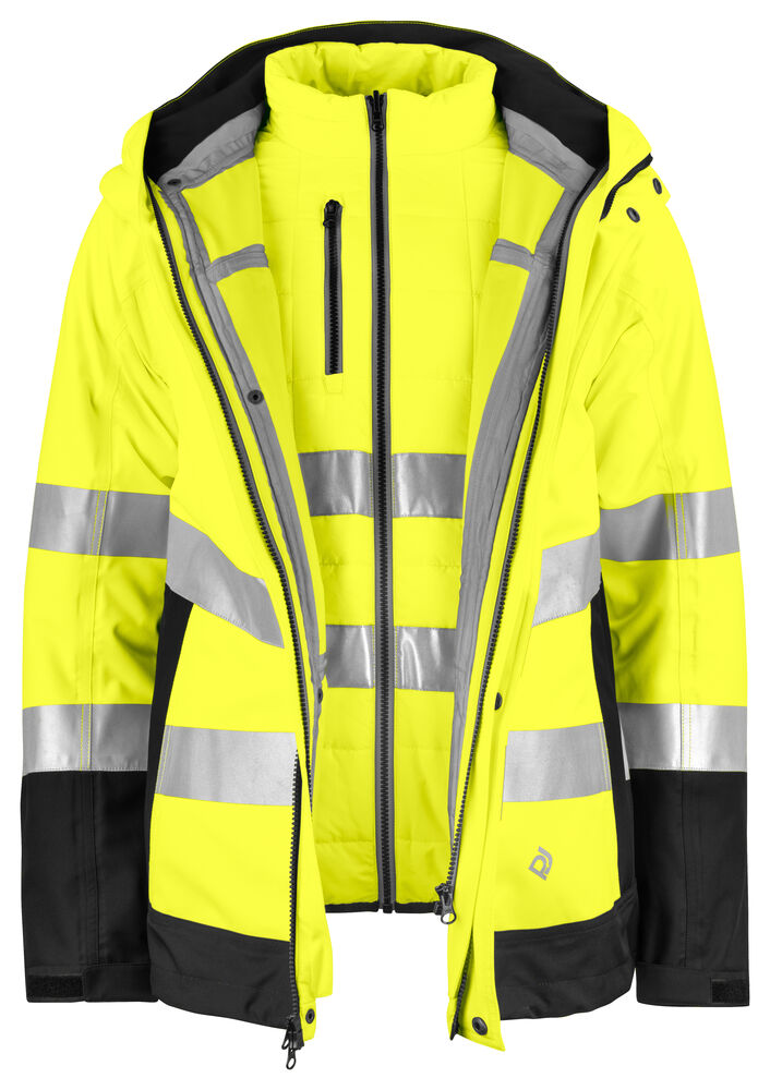 6445 WIND- UND WASSERDICHTER PARKA 3-IN-1 EN ISO 20471 KLASSE 3/2