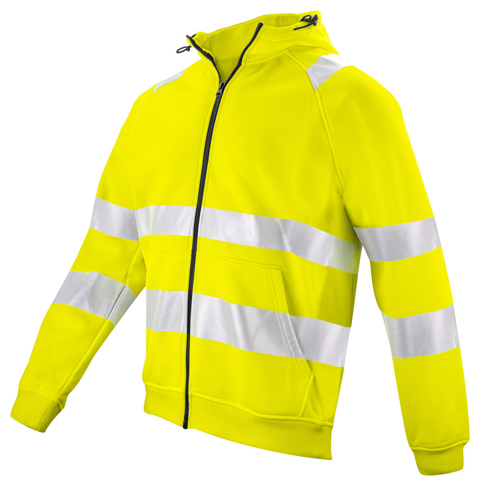 6132 KAPUZENJACKE FULL ZIP EN ISO 20471 KLASSE 3/2