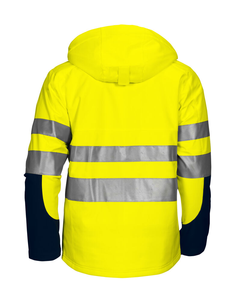 6420 GEFÜTTERTE SOFTSHELL-JACKE EN ISO 20471 KLASSE 3/2