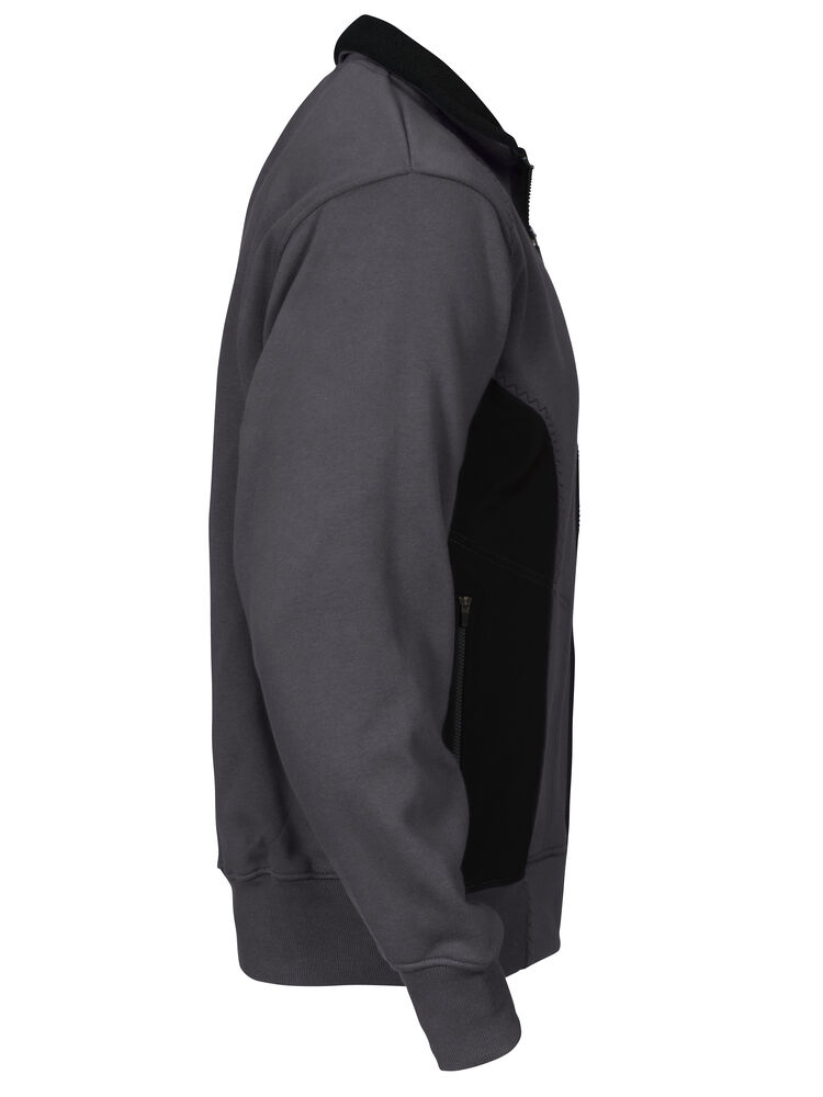 2121 SWEATSHIRT JACKE MIT KONTRAST REISSVERSCHLUSS