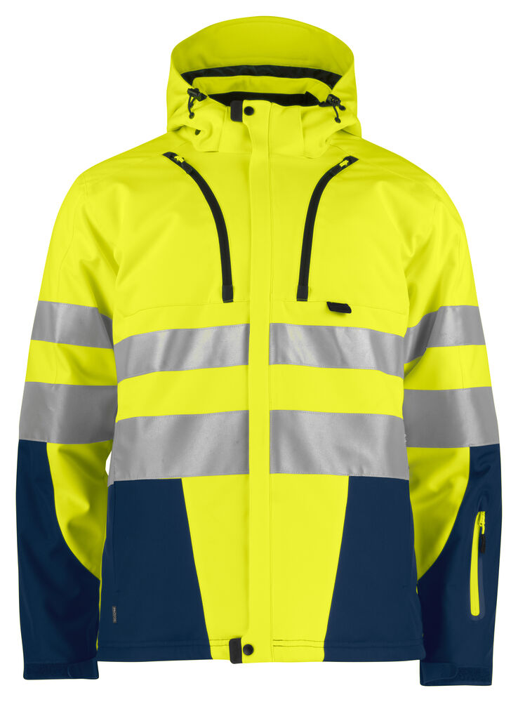 6420 GEFÜTTERTE SOFTSHELL-JACKE EN ISO 20471 KLASSE 3/2