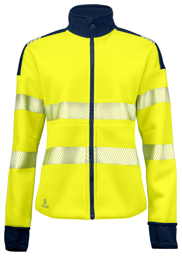 6111 DAMEN FUNCTIONS SWEATSHIRT JACKE EN ISO 20471 KLASSE 3/2