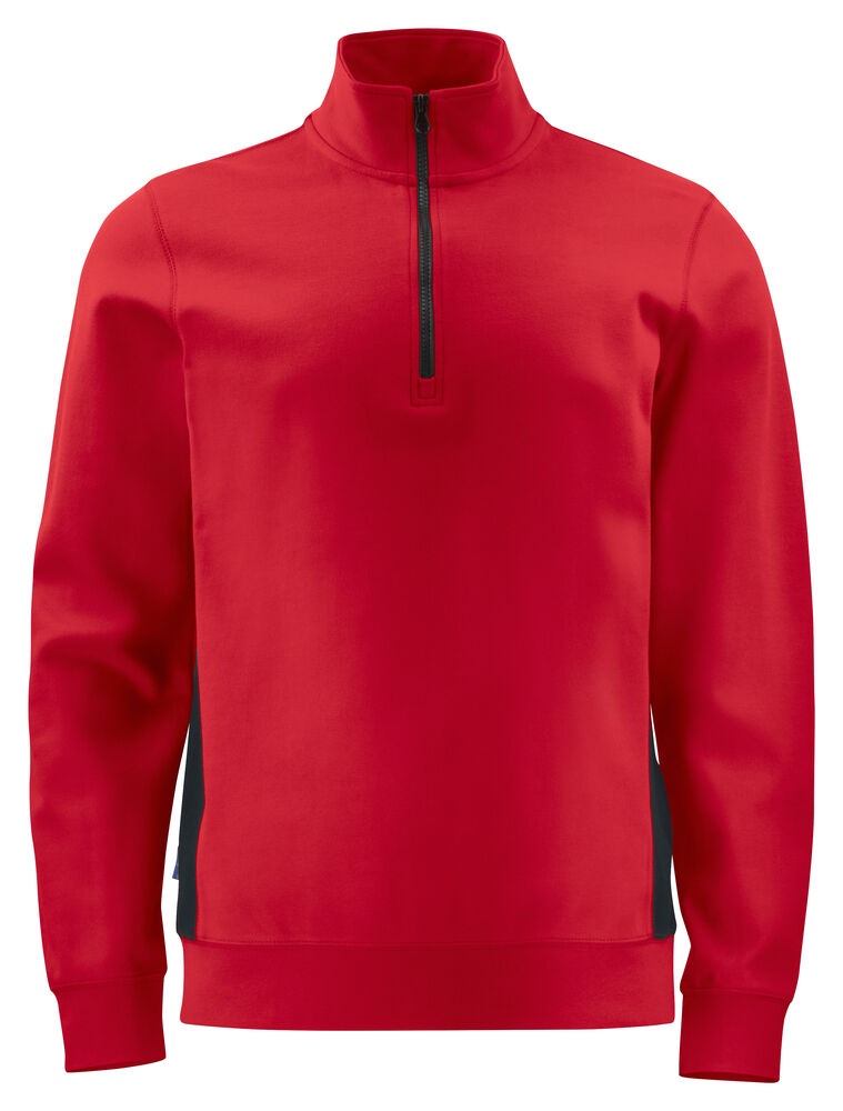 2128 SWEATSHIRT HALF ZIP MIT KONTRASTELEMENTEN