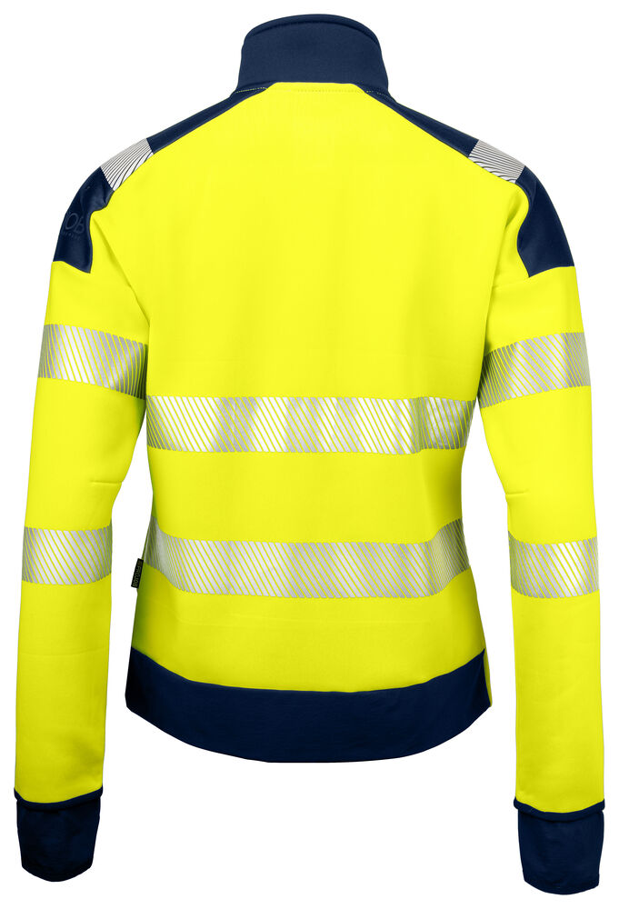 6111 DAMEN FUNCTIONS SWEATSHIRT JACKE EN ISO 20471 KLASSE 3/2