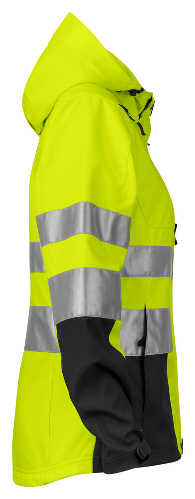 6423 FUNKTIONELLE SOFTSHELL DAMENJACKE EN ISO 20471 KLASSE 3 /2