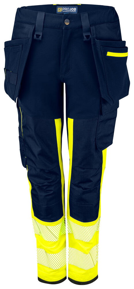 6543 DAMEN BUNDHOSE MIT HÄNGENTASCHENEN ISO 20471 KLASSE 1