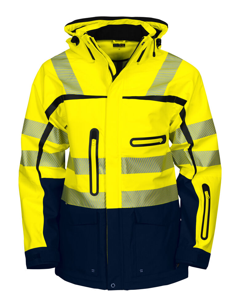 6417 WIND- UND WASSERDICHTER 3-LAGEN HARDSHELL PARKA EN ISO 20471 KLASSE 3/2