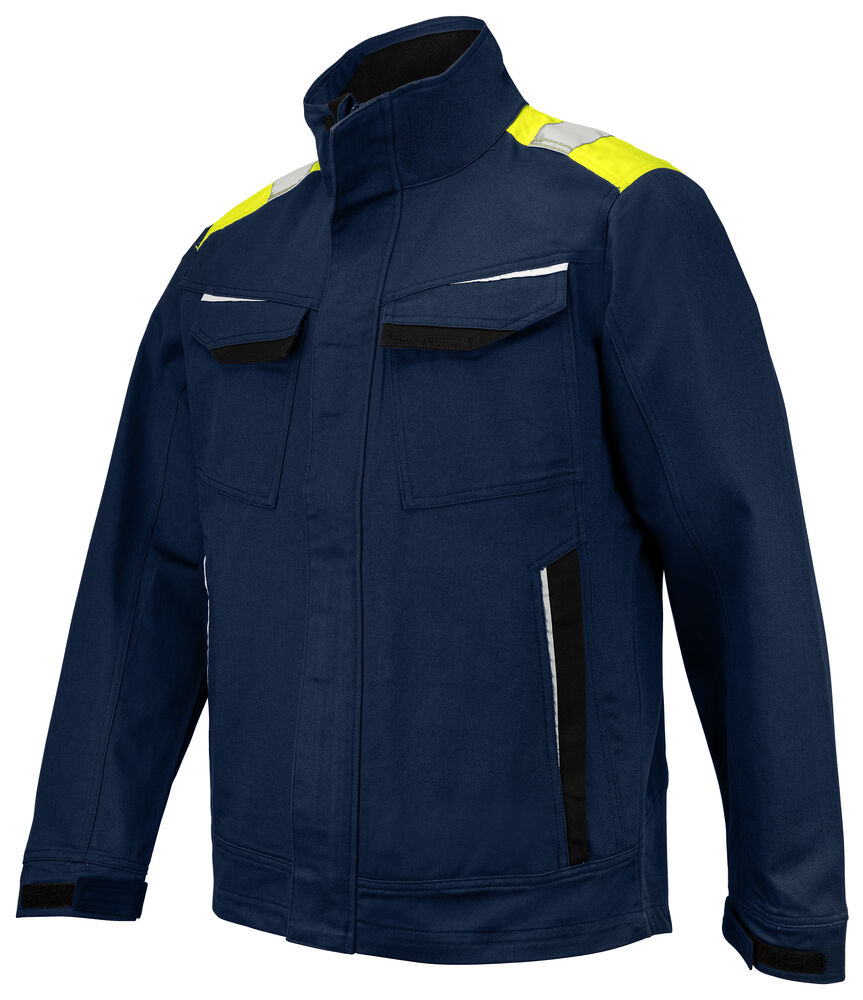 5437 JACKE MIT KONTRASTELEMENTEN