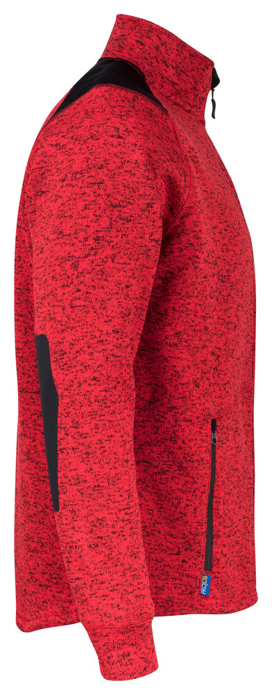 3318 FLEECE JACKE IN MELANGE OPTIK