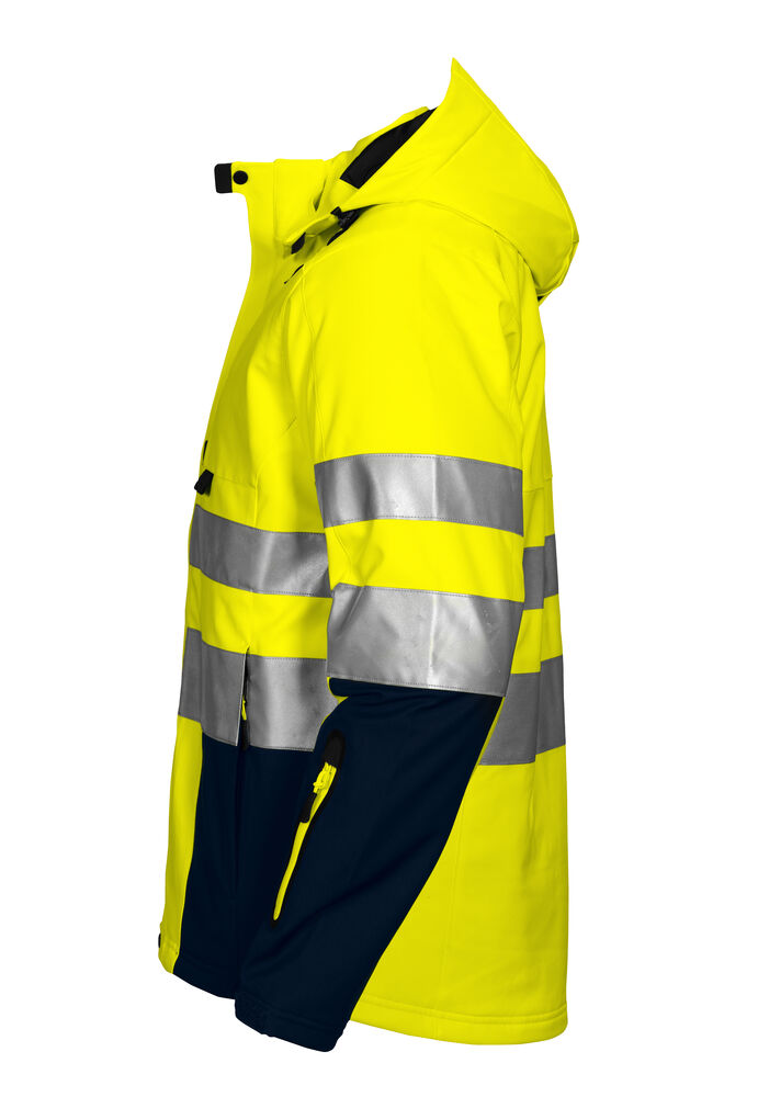 6420 GEFÜTTERTE SOFTSHELL-JACKE EN ISO 20471 KLASSE 3/2