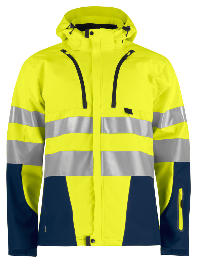 6419 FUNKTIONNELLE SOFTSHELL-JACKE EN ISO 20471 KLASSE 3/2