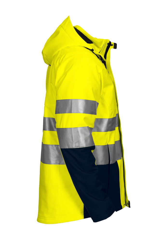6420 GEFÜTTERTE SOFTSHELL-JACKE EN ISO 20471 KLASSE 3/2
