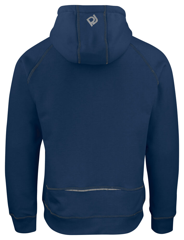 2130 DICKERE KAPUZEN SWEATSHIRT JACKE MIT KONTRASTNÄHTEN