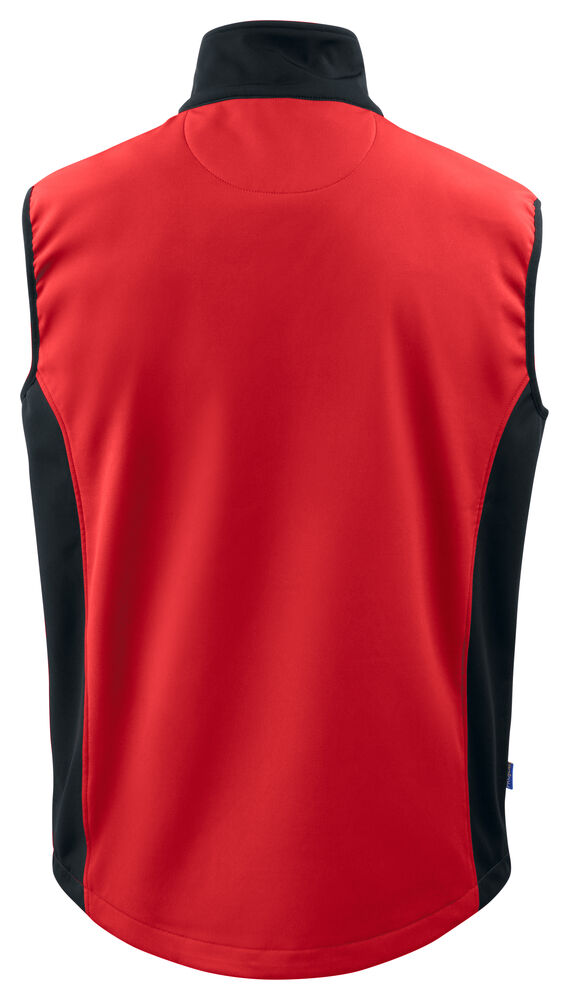 3702 SOFTSHELL WESTE MIT KONTRASTELEMENTEN