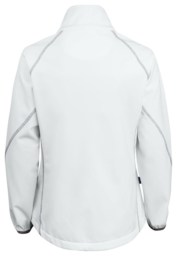 2423 DAMEN SOFTSHELL JACKE MIT KONTRASTELEMENTEN